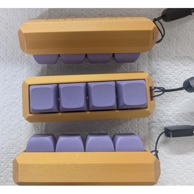 FOUR KEY CLICKER PURPLE & GOLD SILENT
