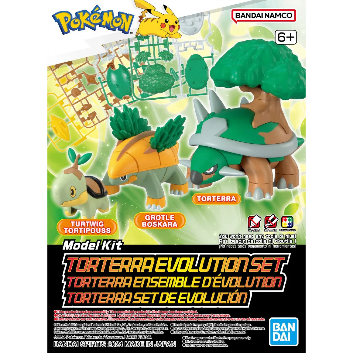 POKEMON TORTERRA EVOLUTION MODEL KIT SET