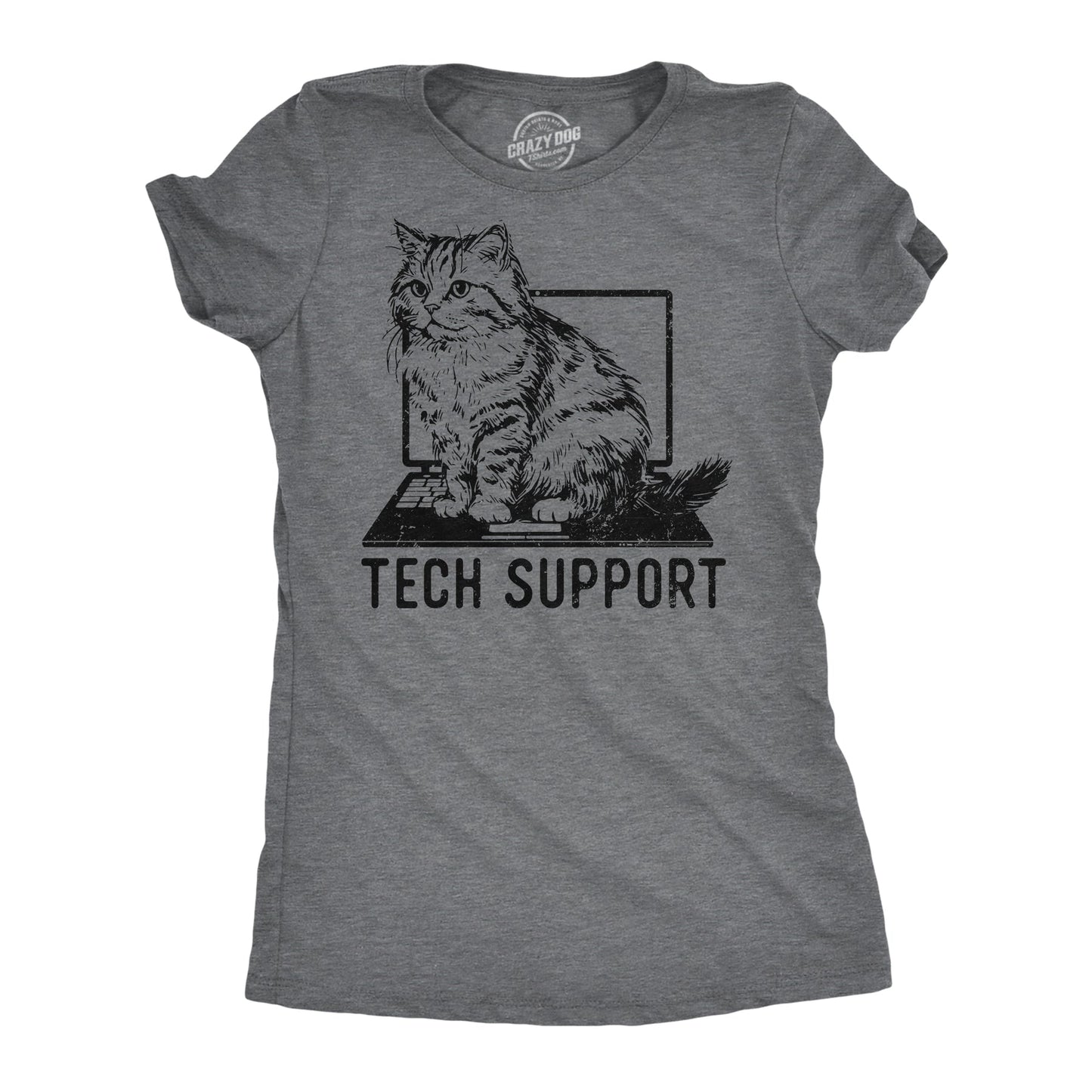 CAT TECH SUPPORT WOMAN'S T-SHIRT