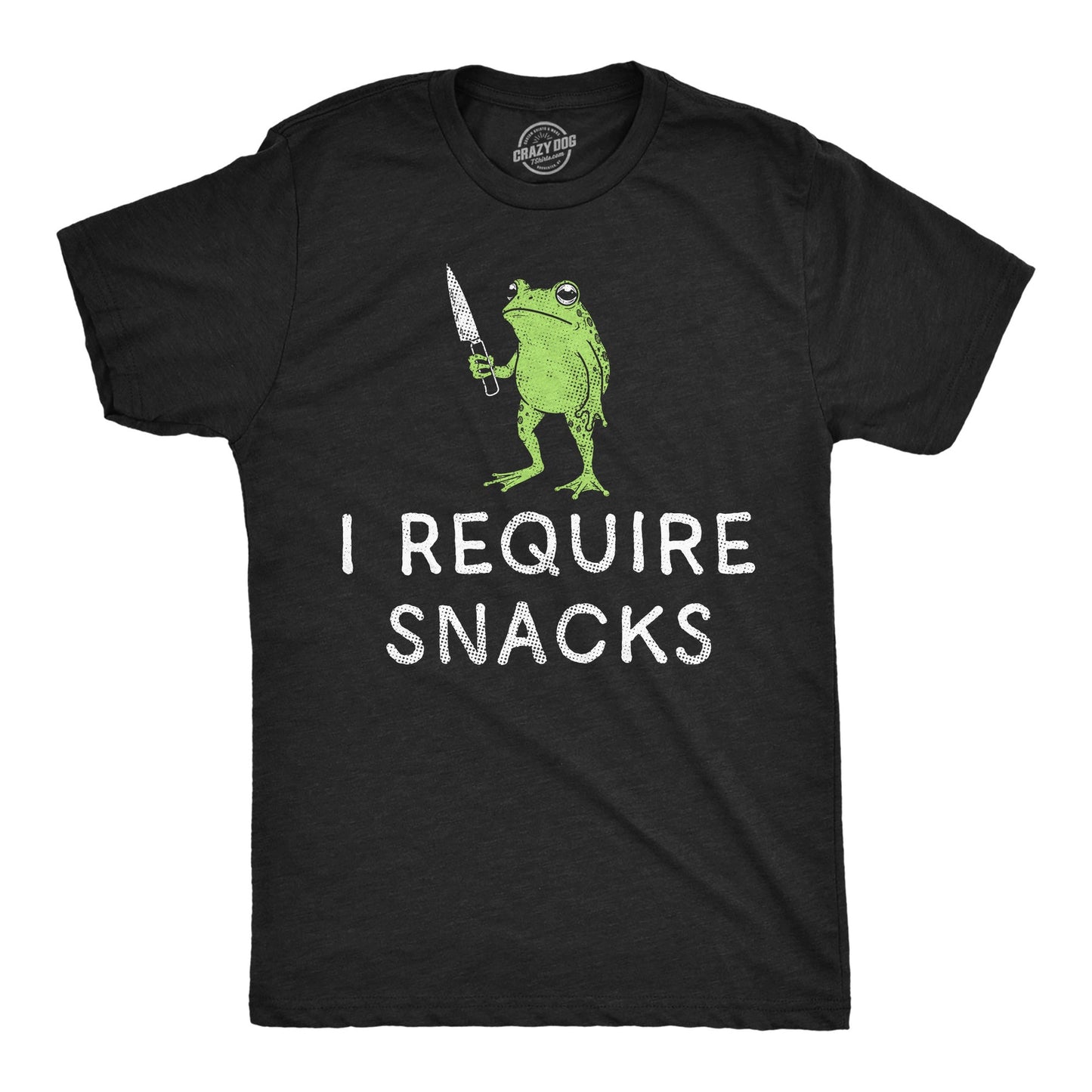 I REQUIRE SNACKS T-SHIRT