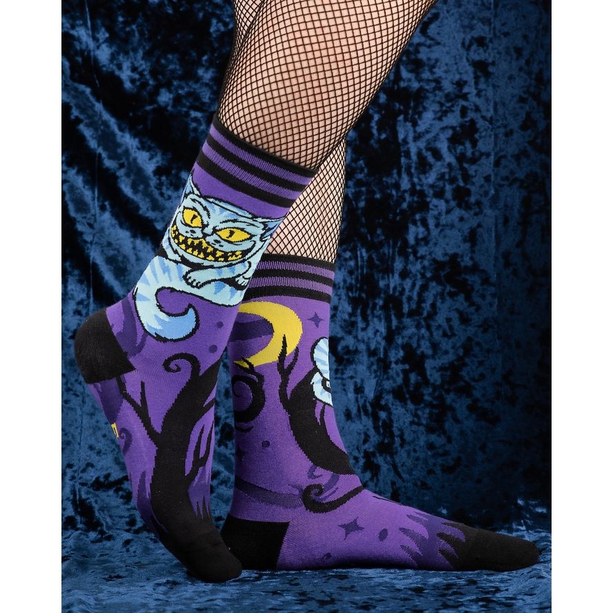 CHESIRE CATS CREW SOCKS BY FOOTCLOTHES