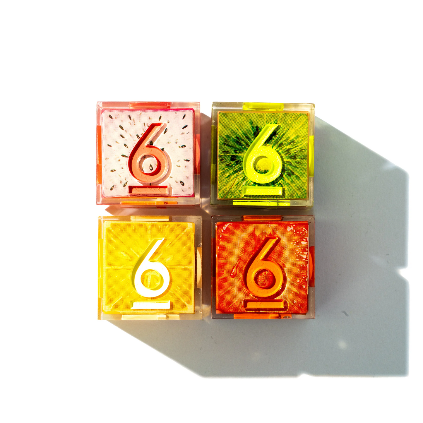 DISPEL FRUIT SLICE 4PC D6 DICE SET