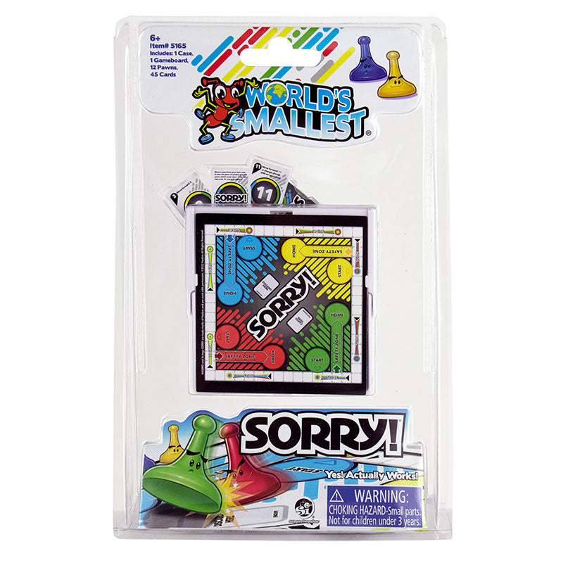 WORLD'S SMALLEST SORRY