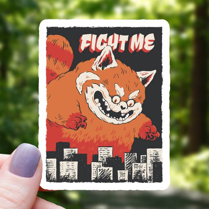 RED PANDA FIGHT ME STICKER