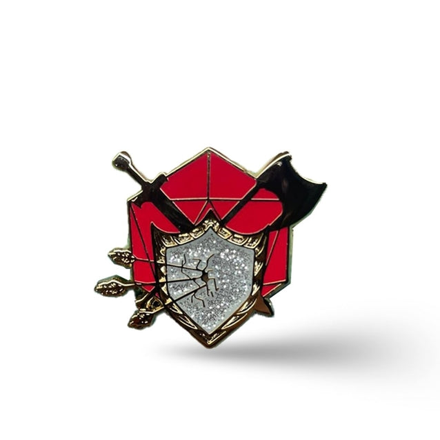 FIGHTER ENAMEL PIN D&D