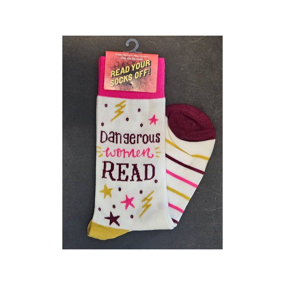 DANGEROUS WOMEN READ SOCKS (LOVELIT)