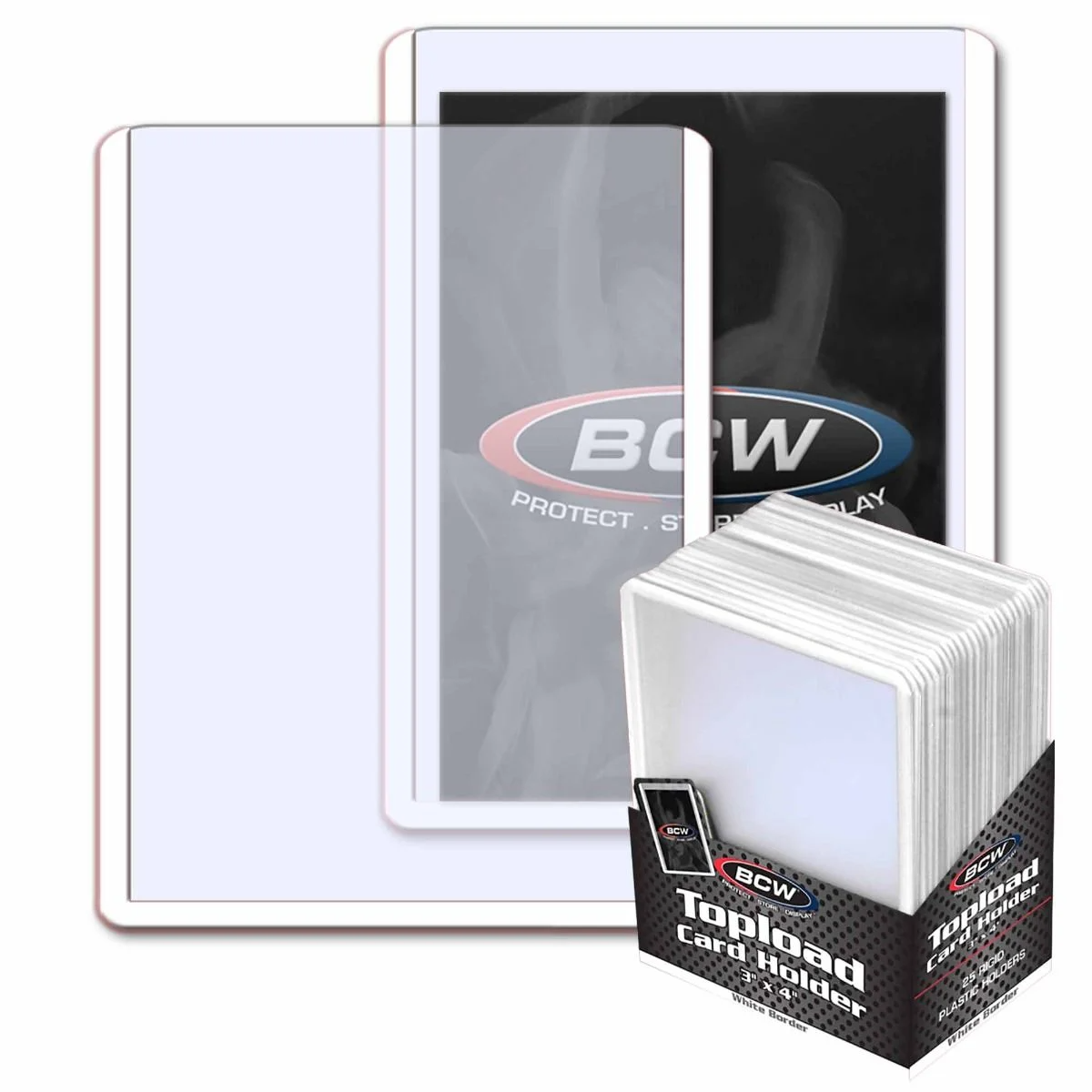 BCW TOPLOADER WHITE (25)