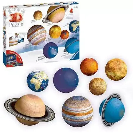 3D PUZZLE BALLS - SOLAR SYSTEM ASSORTMENT 540PC