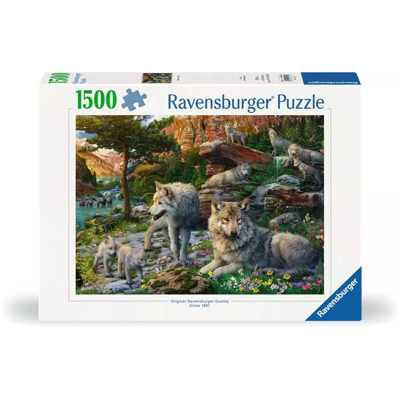 WOLVES IN SPRING 1500PC PUZZLE