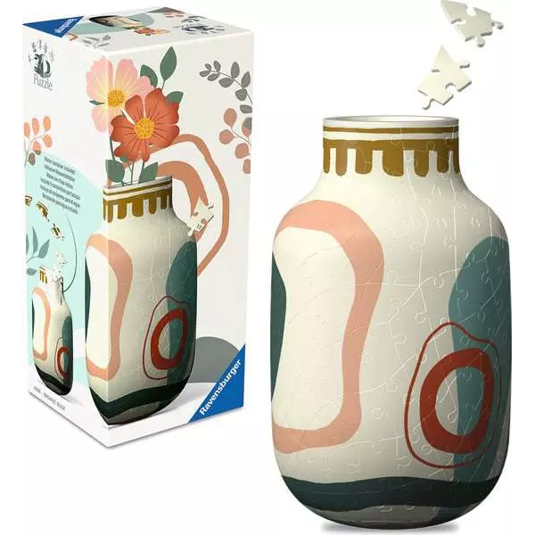 VASE ORGANIC BEIGE 3D PUZZLE 162pc
