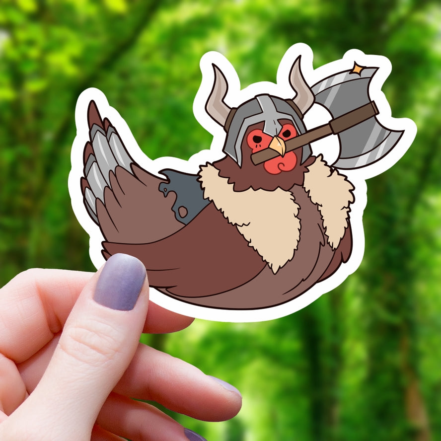 CHICKEN BARBARIAN STICKER
