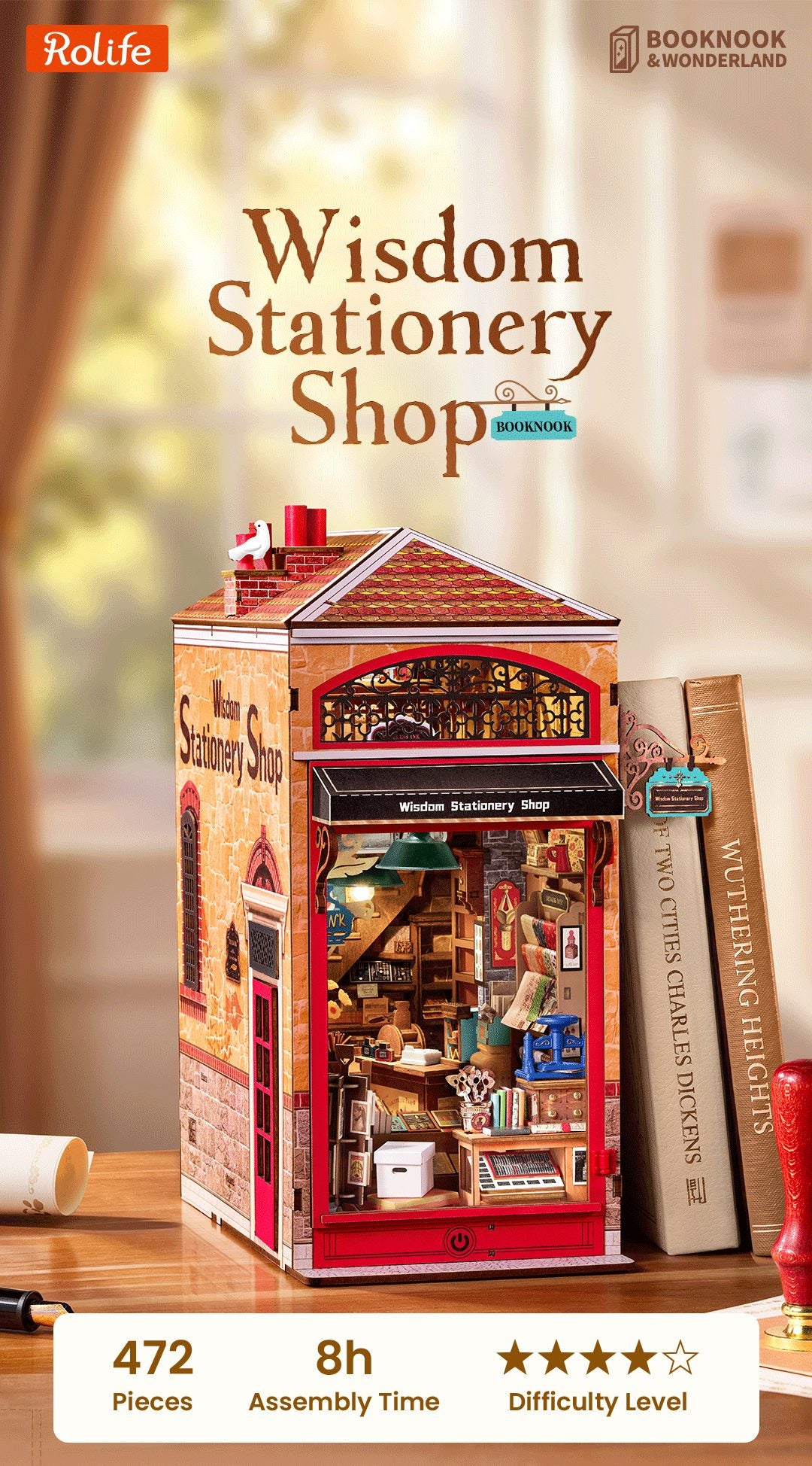 WISDOM STATIONARY SHOP BOOK NOOK KIT (TGB19)