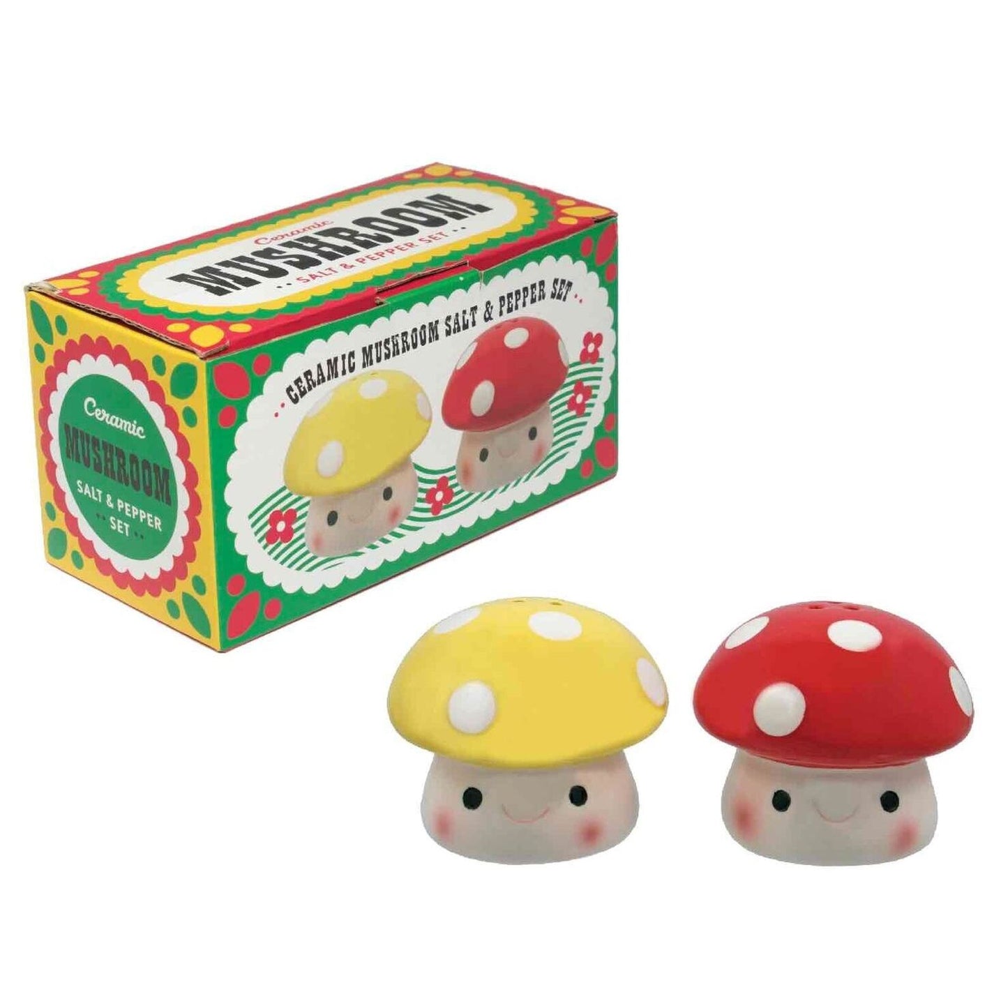 MUSHROOM PALS SALT AND PEPPER SHAKER SET