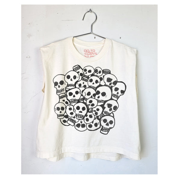 SKULL PILE MUSCLE TANK BY GO TO THE DEVIL