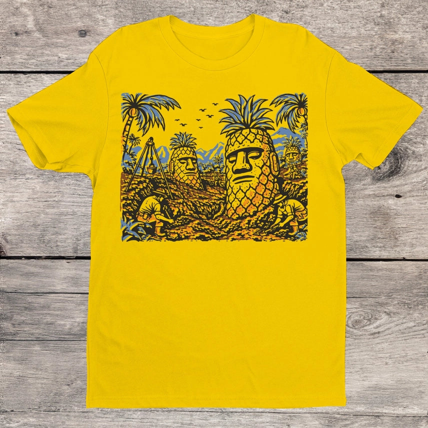 PINEAPPLE EASTER ISLAND MOAI T-SHIRT