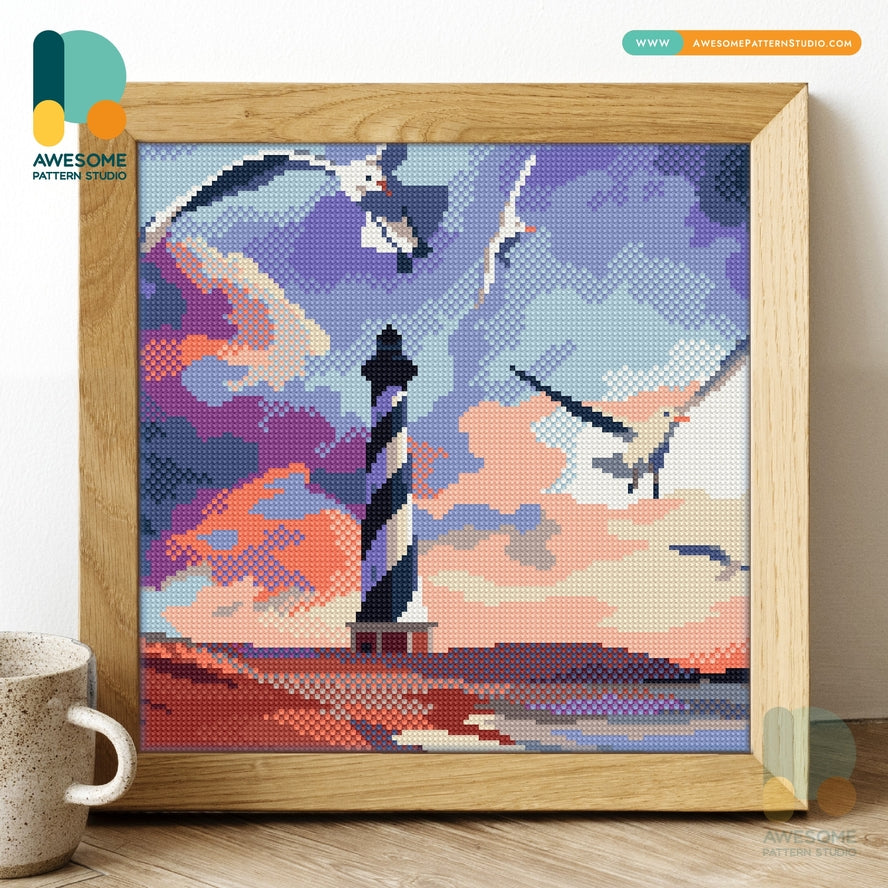 CAPE HATTERAS LIGHTHOUSE DIY DIAMOND PAINTING KIT
