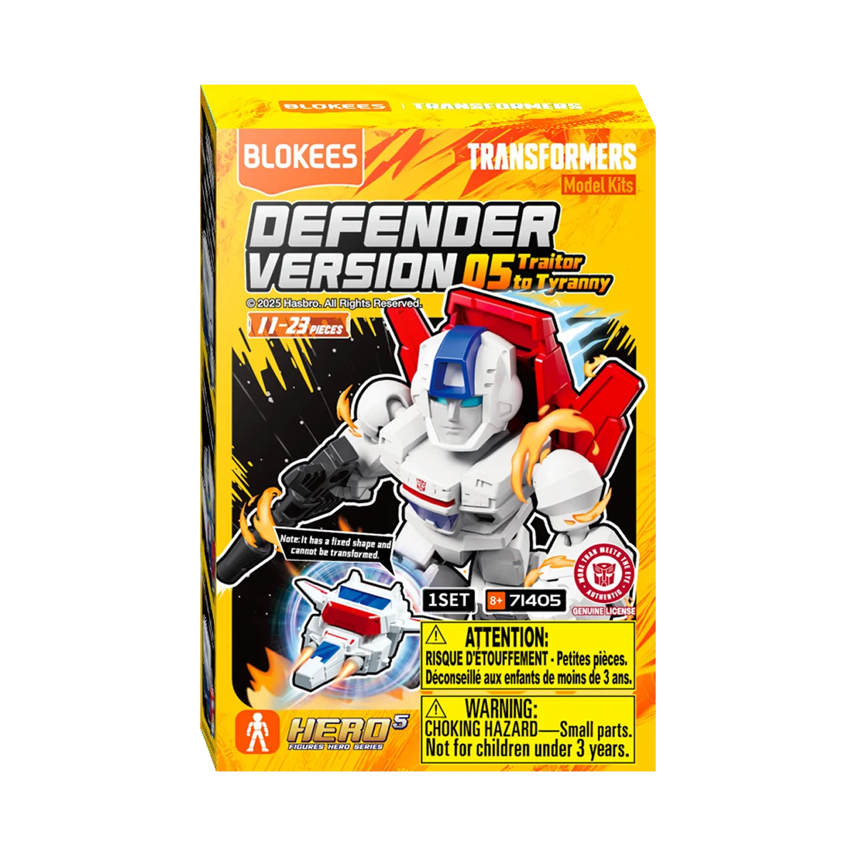 TRANSFORMERS BLOKEES DEFENDER VERSION 05 TRAITOR TO TYRANNY BLIND BOX