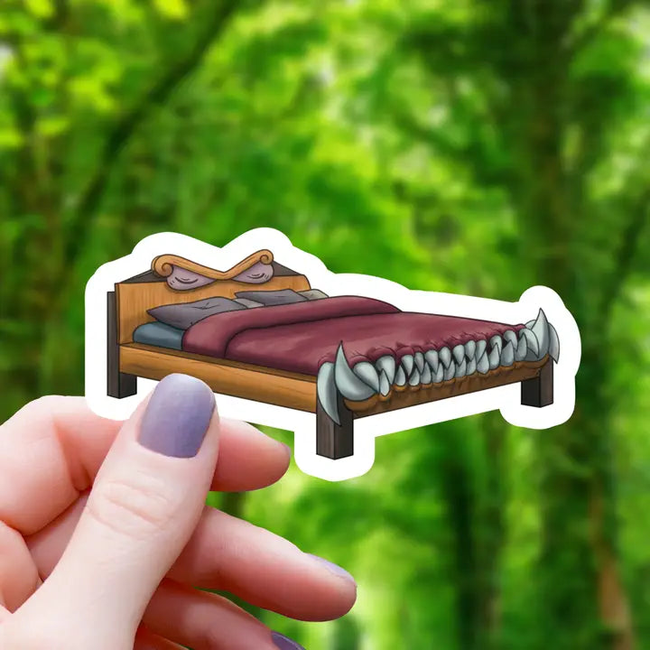 MIMIC BED MONSTER STICKER