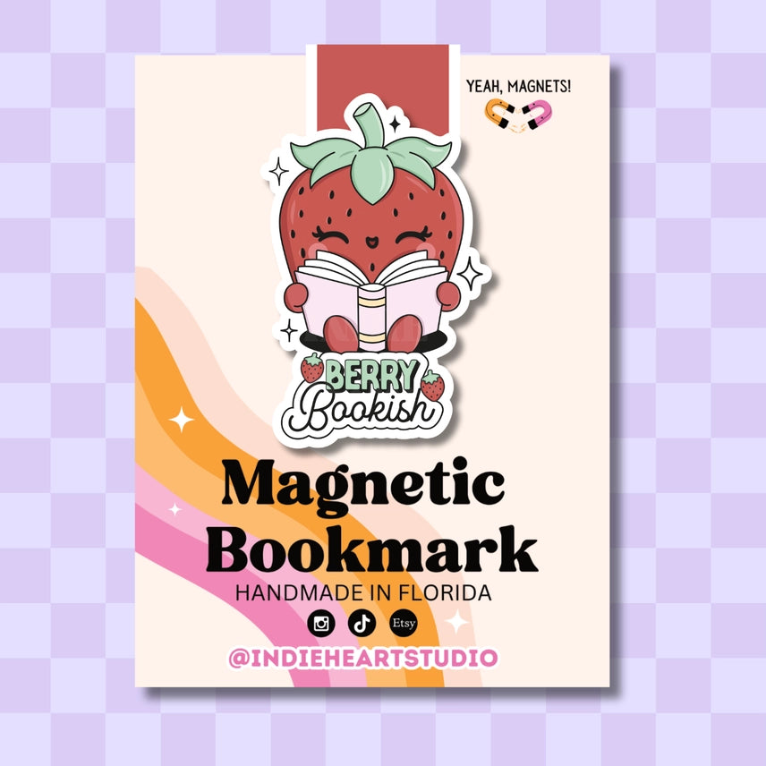BERRY BOOKISH MAGNETIC BOOKMARK