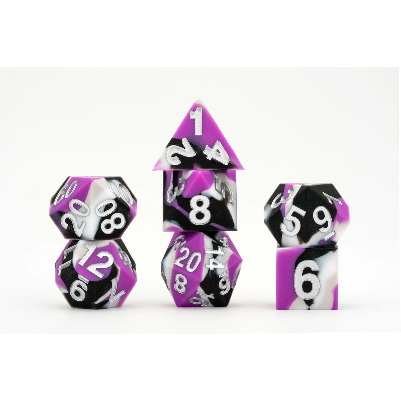 PRIDE SILICONE DICE SET: ASEXUAL