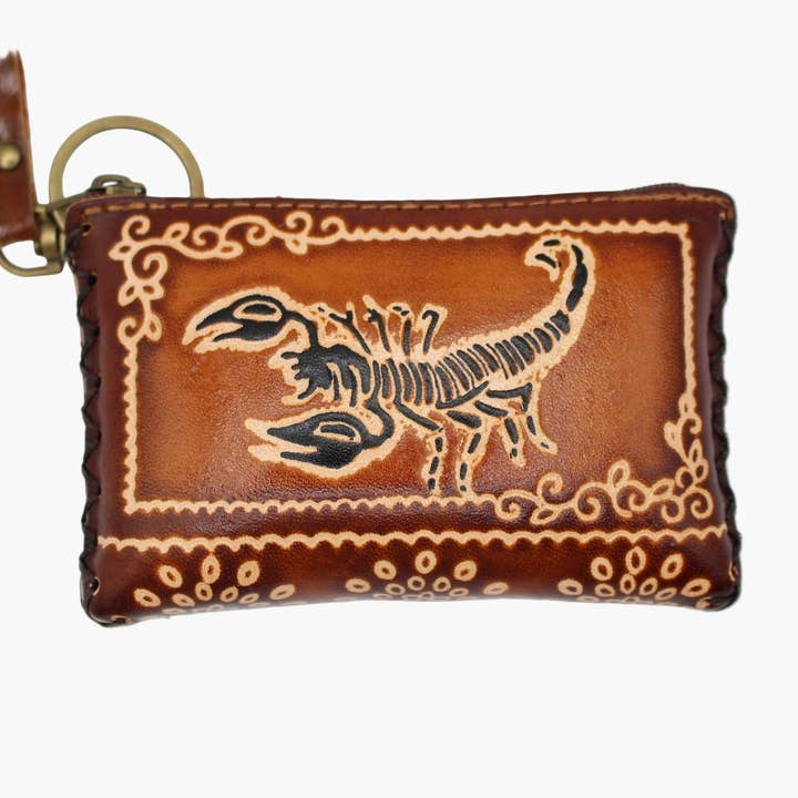 LEATHER SCORPION COINPURSE