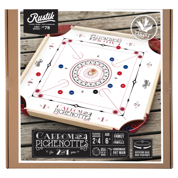 RUSTIK PINNOCHI & CARROM 2-IN-1