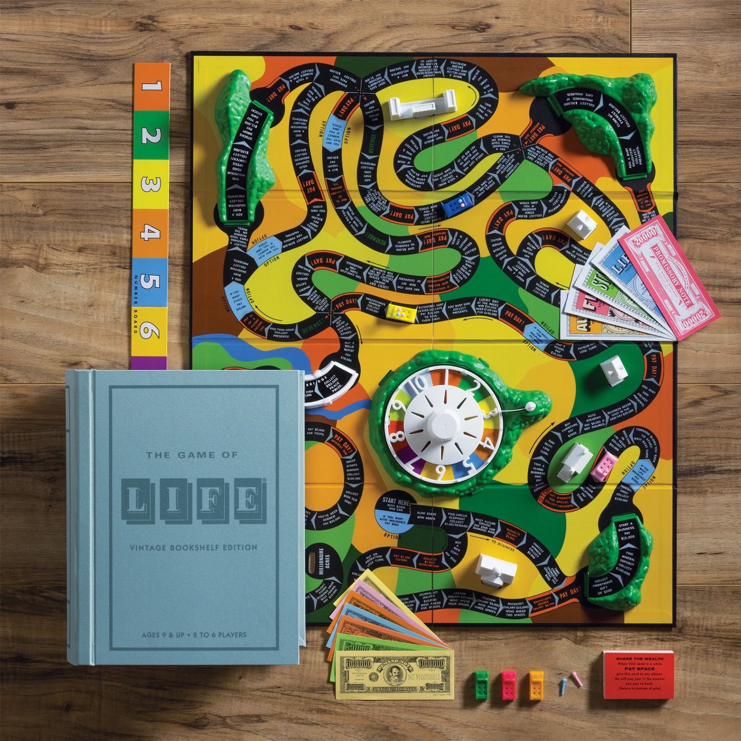 THE GAME OF LIFE VINTAGE BOOKSHELF EDITION