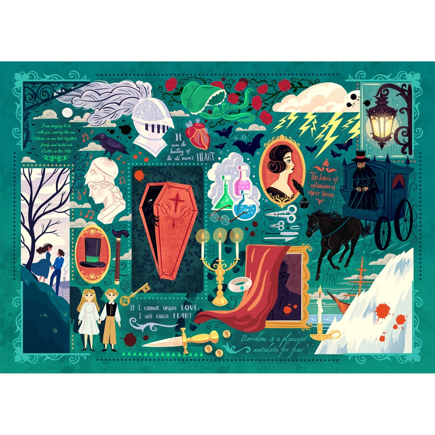 BOOK CLUB: GOTHIC NOVELS 1000PC PUZZLE