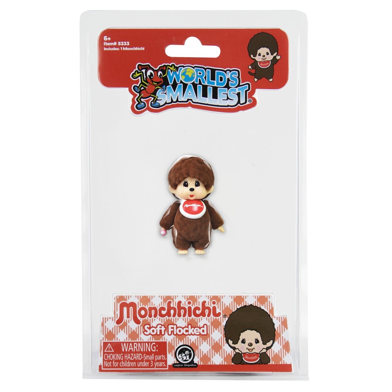 WORLD'S SMALLEST MONCHHICHI FLOCKED FIGURES (ASSORTED)