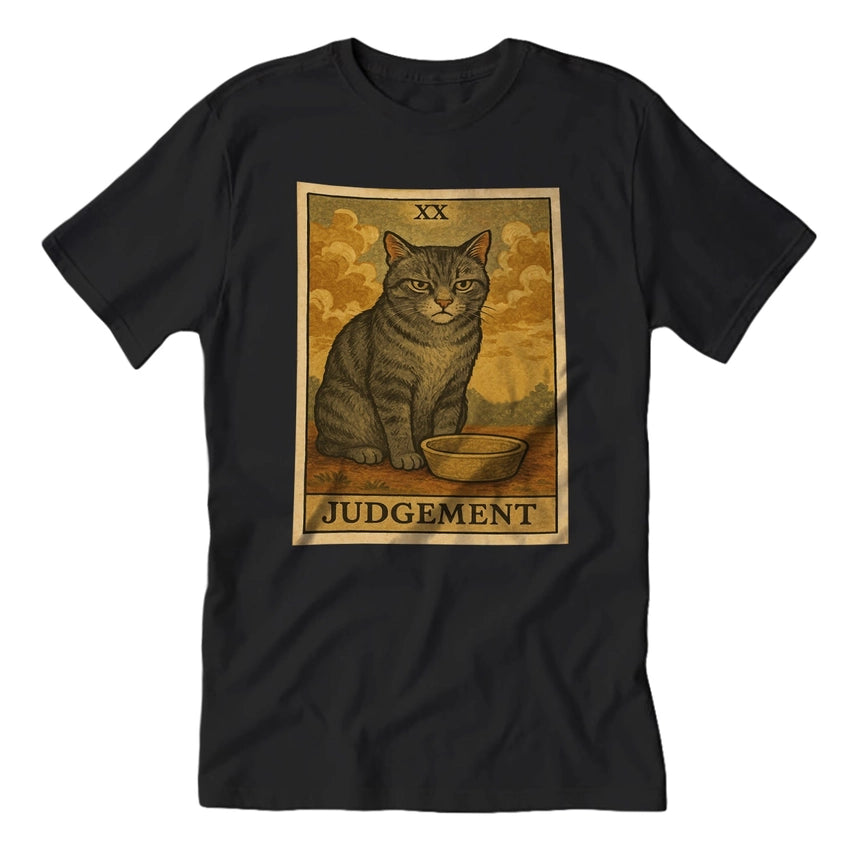 CAT JUDGEMENT TAROT T-SHIRT