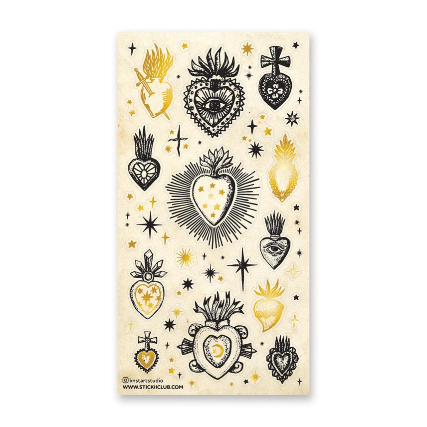 SACRED HEARTS STICKER SHEET