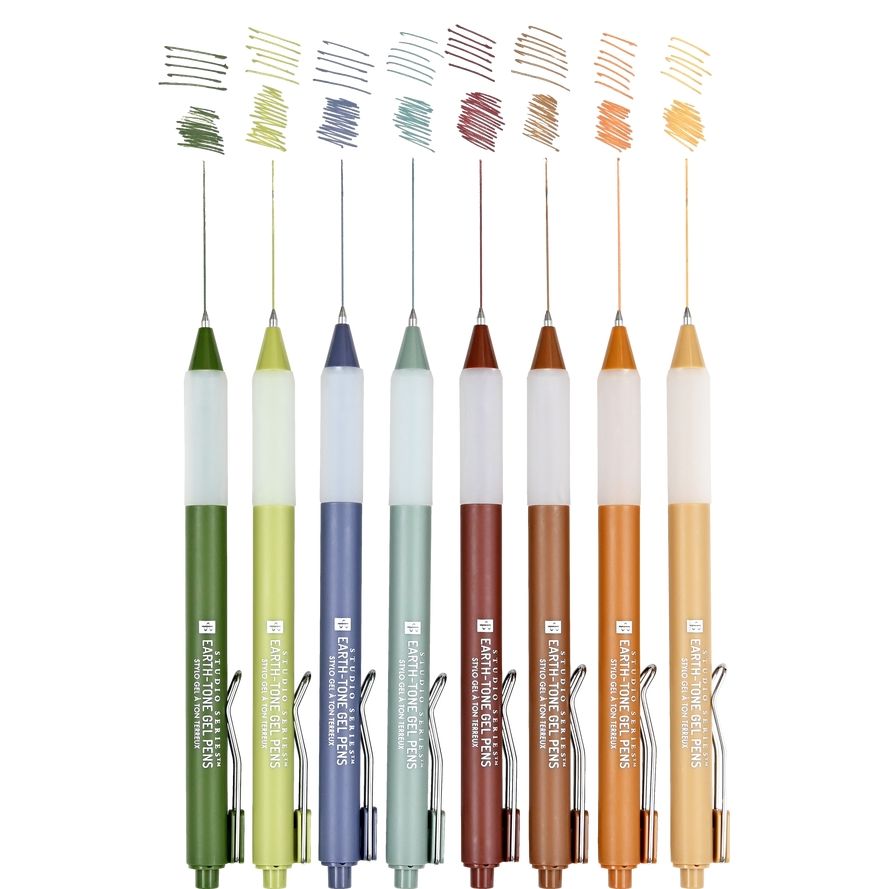 EARTH-TONE GEL PEN SET