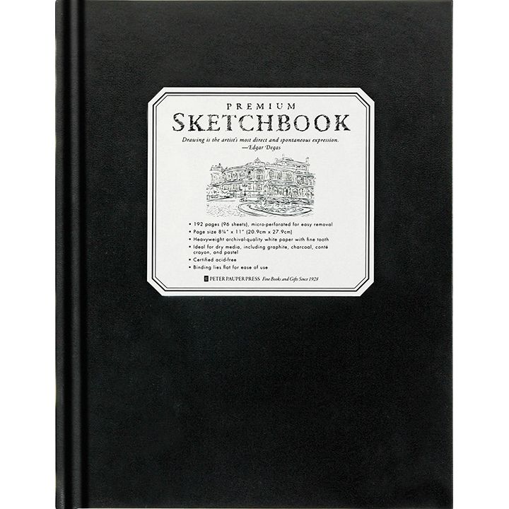LARGE PREMIUM HARDCOVER SKETCHBOOK (8 X 11)