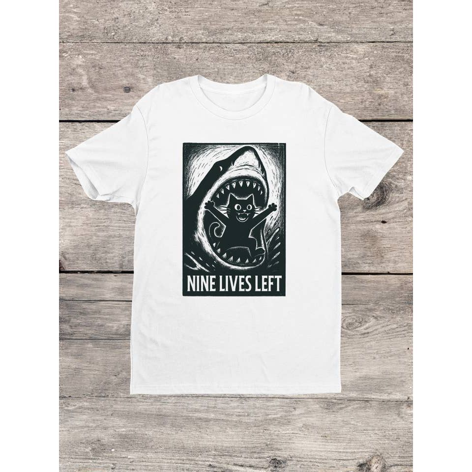 CAT VS SHARK T-SHIRT