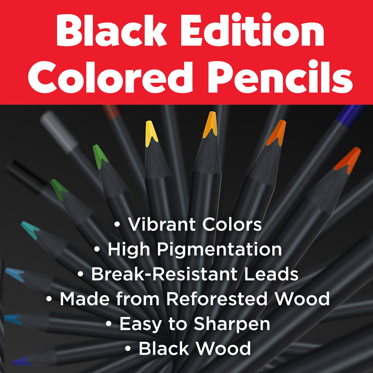 FABER-CASTELL SUPER SOFT COLOR PENCIL SET: BLACK EDITION