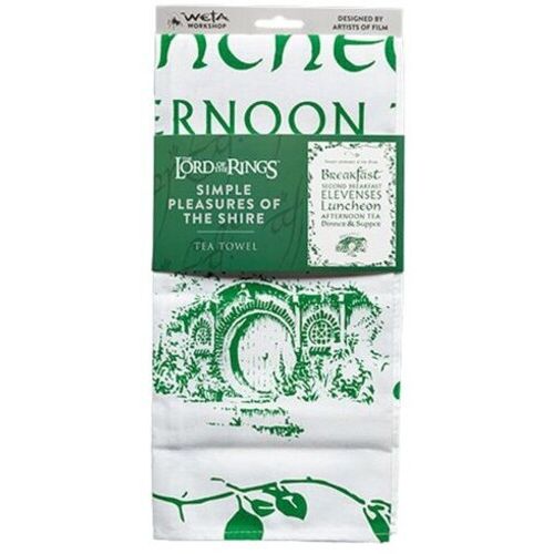SIMPLE PLEASURES OF THE SHIRE TEA TOWEL (THE LORD OF THE RINGS WETA WORKSHOP)