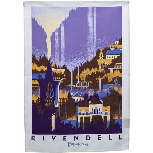 RIVENDELL & HOBBITON TEA TOWEL 2-PACK (THE LORD OF THE RINGS WETA WORKSHOP)