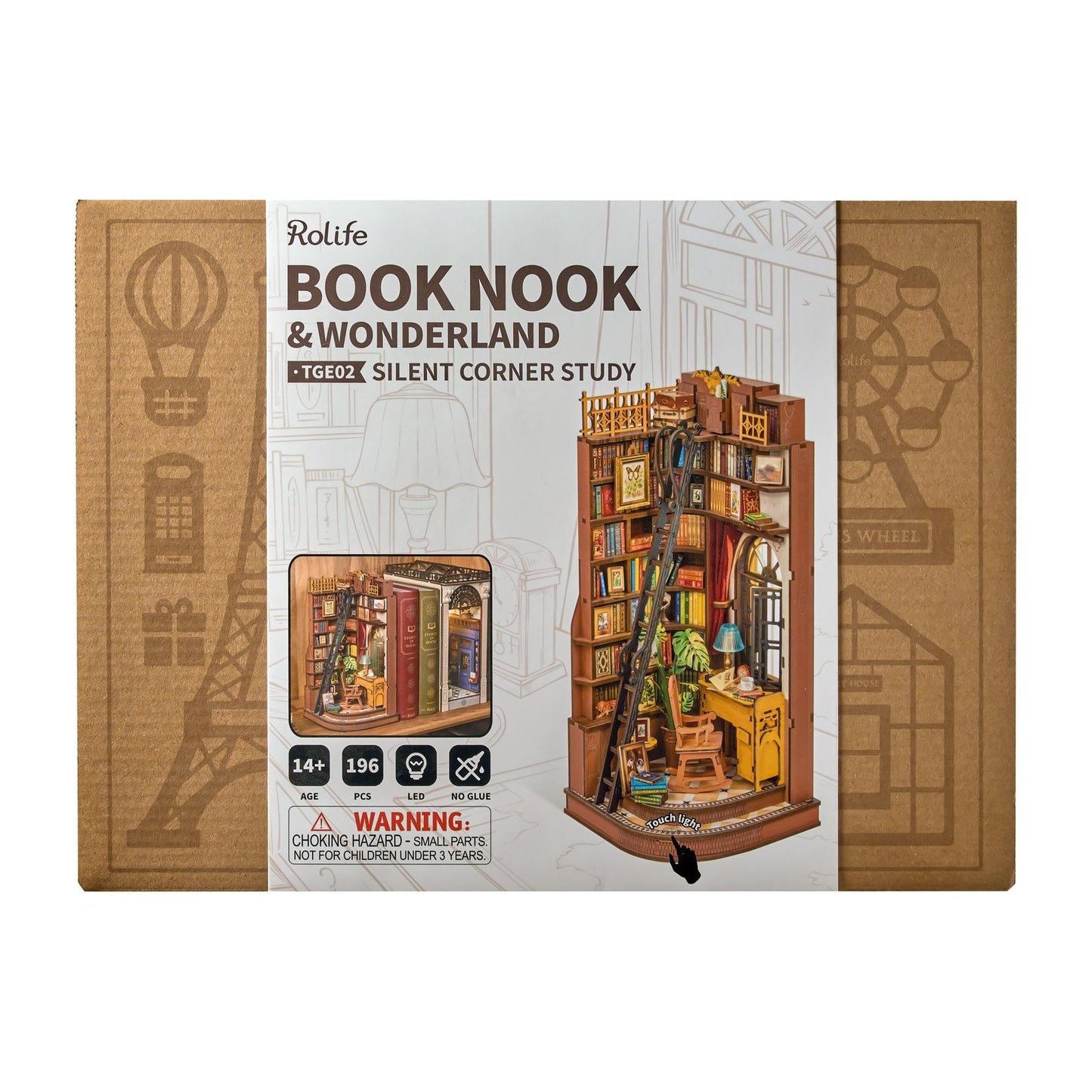 SILENT CORNER STUDY 3-D WOODEN MINIATURE KIT