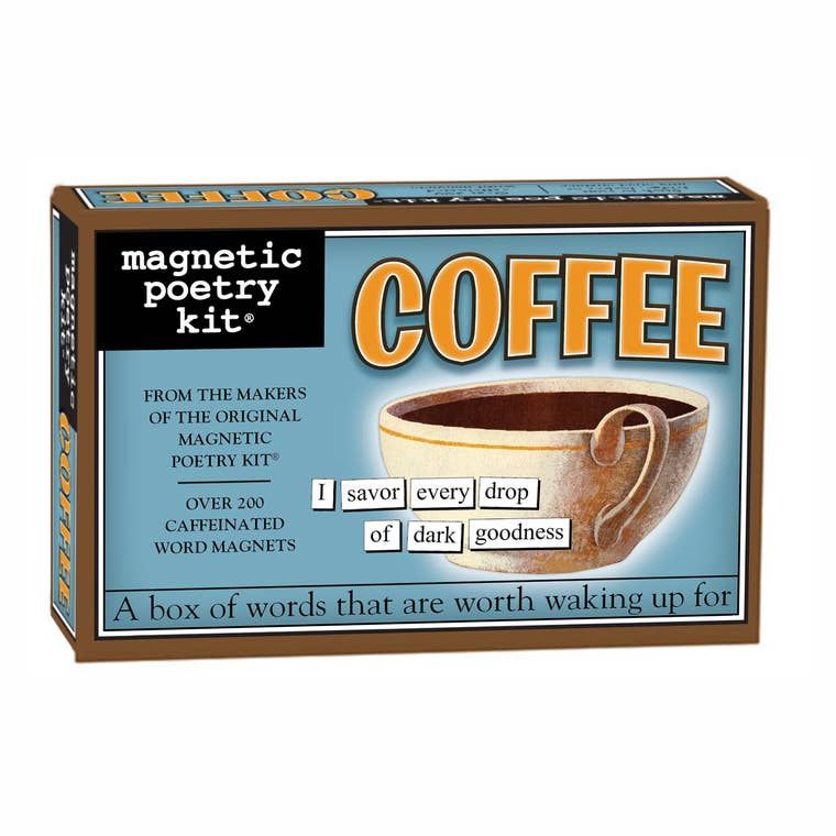 COFFEE MAGNETIC POETRY KIT