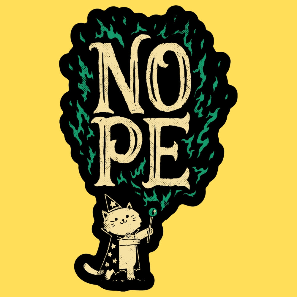 I CAST NOPE STICKER