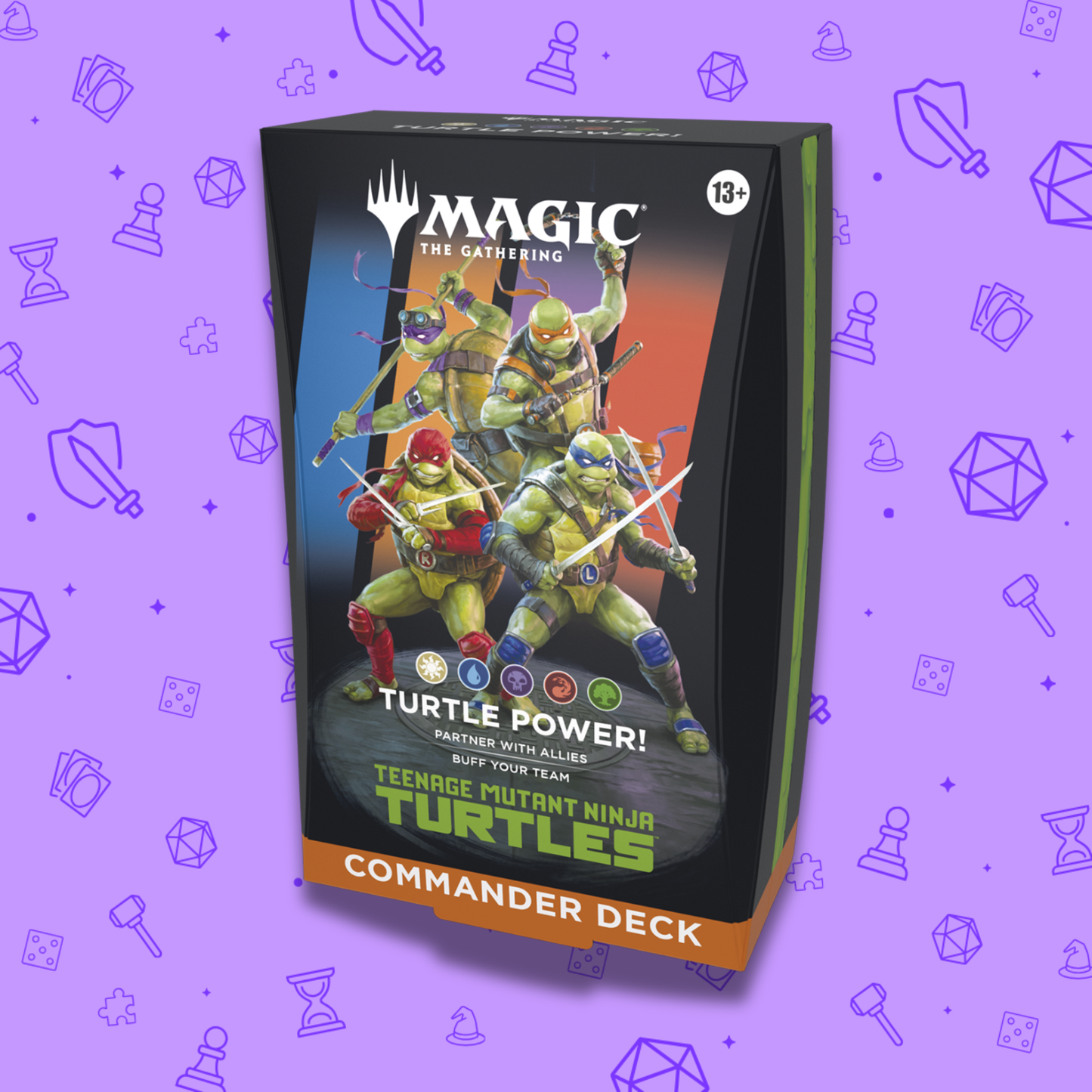 MAGIC THE GATHERING TEENAGE MUTANT NINJA TURTLES TURTLE POWER! COMMANDER DECK