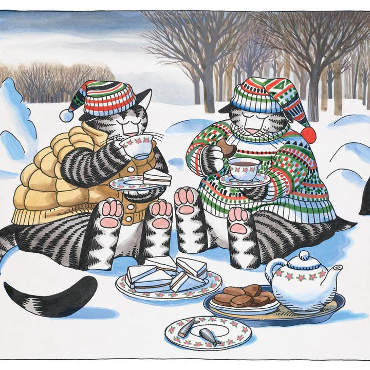 B. KLIBAN: COZY TEATIME HOLIDAY CARDS