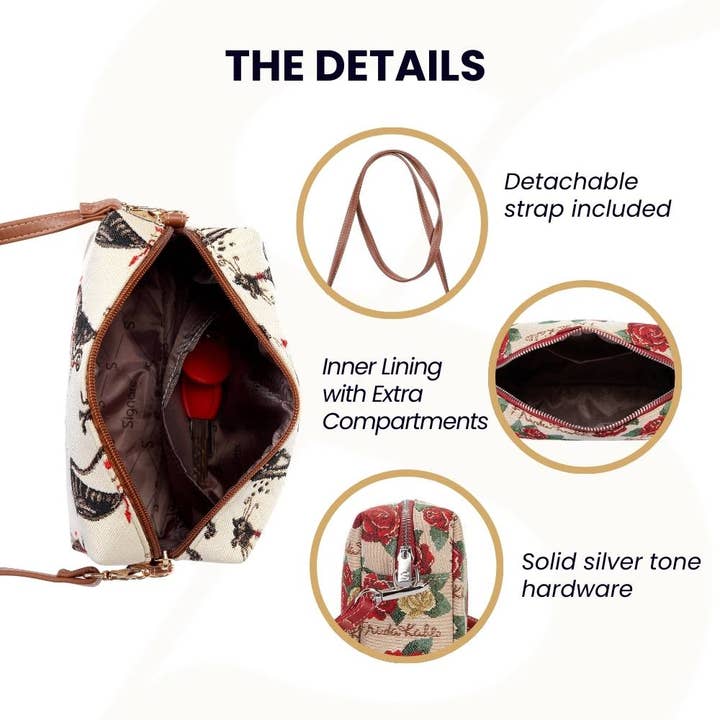 TAPESTRY CAT PATTERN SHOULDER BAG