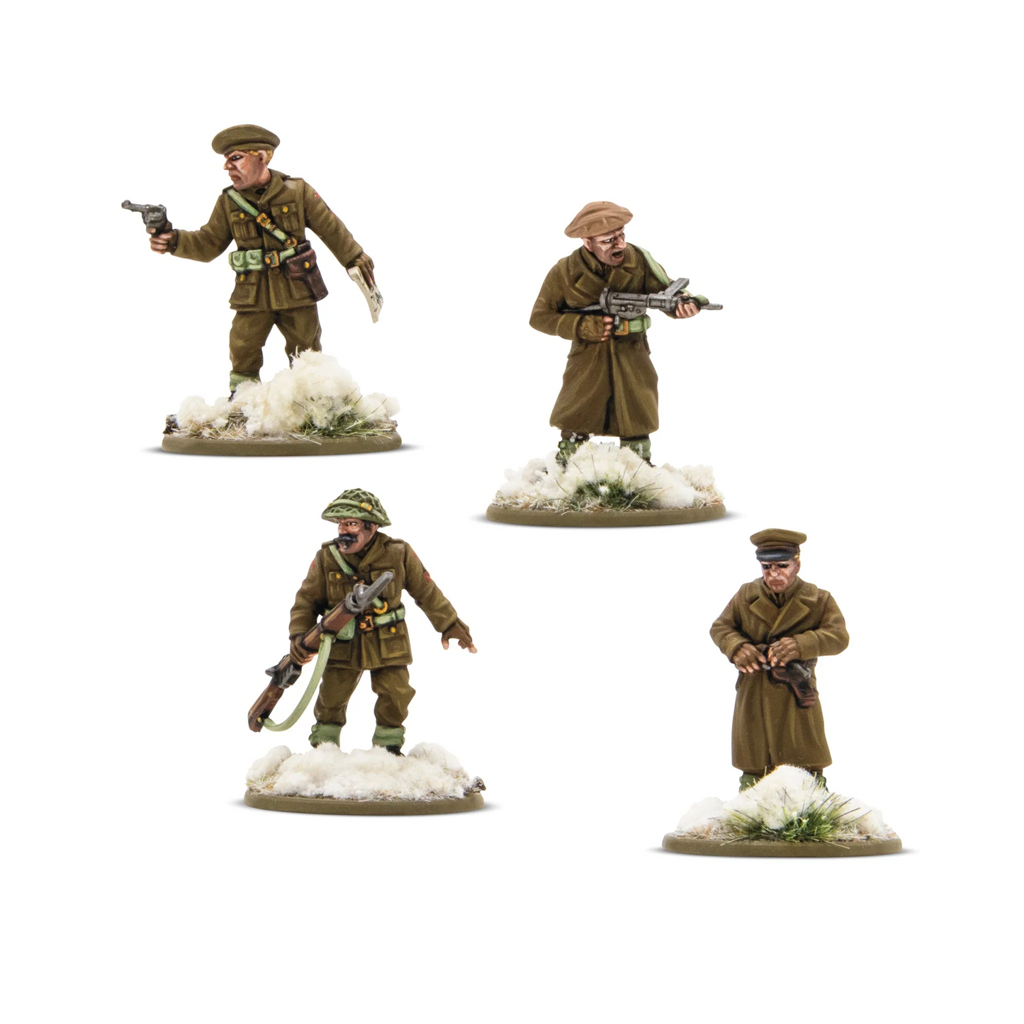 BOLT ACTION: BRITISH & CANADIAN INFANTRY PLATOON COMMANDERS (WINTER)