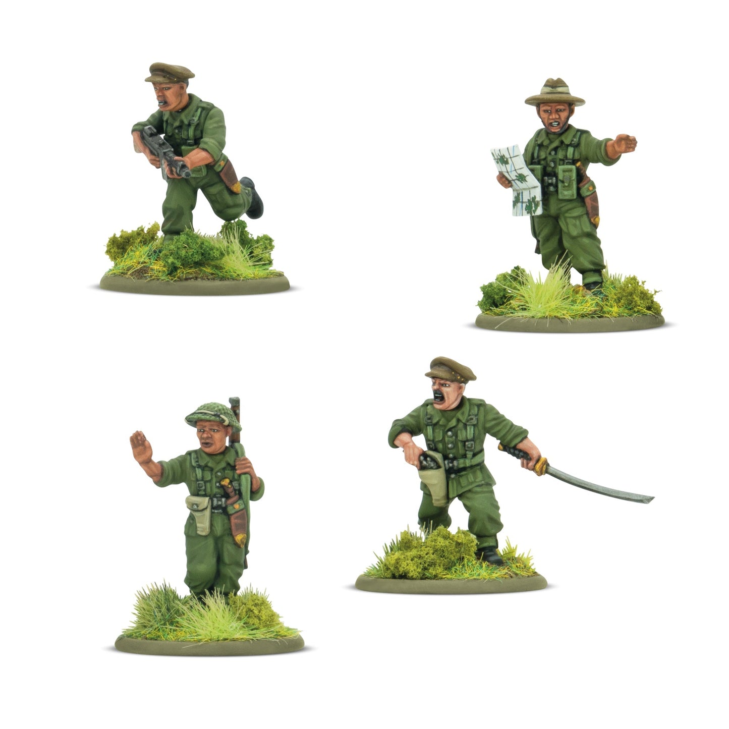 BOLT ACTION GURKHA PLATOON COMMANDERS