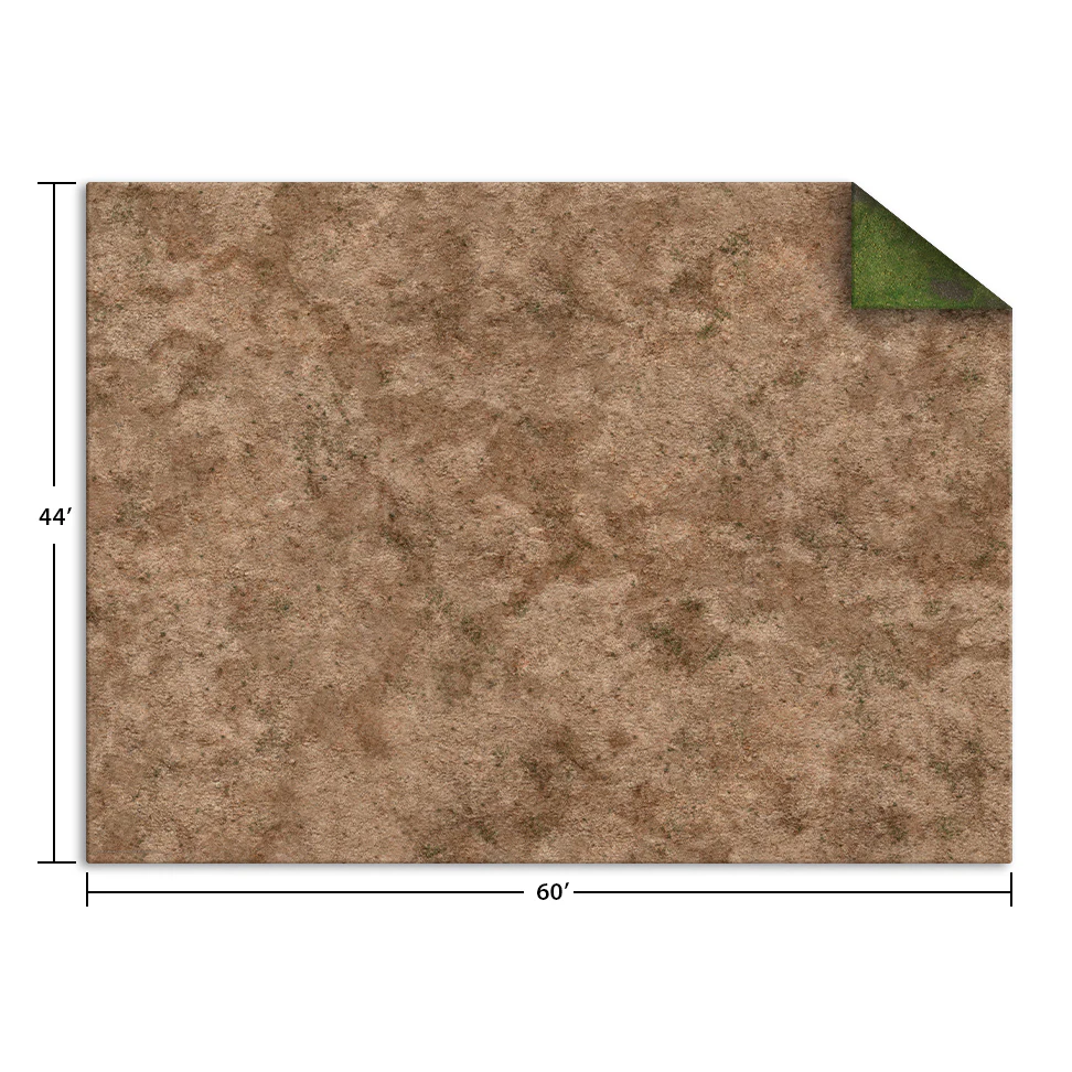 44"x60" BROKEN GRASSLAND/DESERT SCRUBLAND GAME MAT