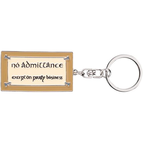 THE LORD OF THE RINGS NO ADMITTANCE SIGN KEYCHAIN