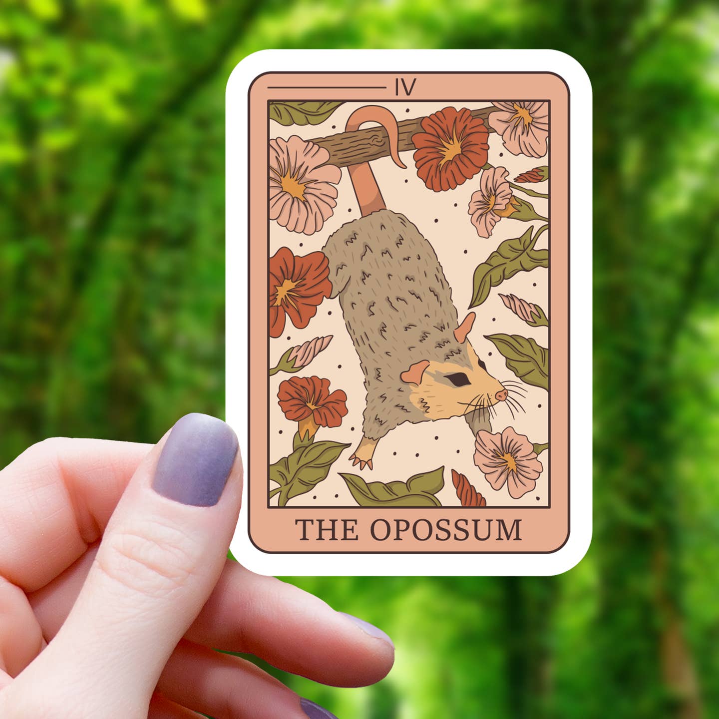 THE OPOSSUM TAROT STICKER