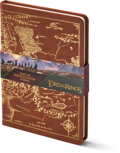THE LORD OF THE RINGS MAP OF MIDDLE-EARTH 240 PAGE JOURNAL NOTEBOOK