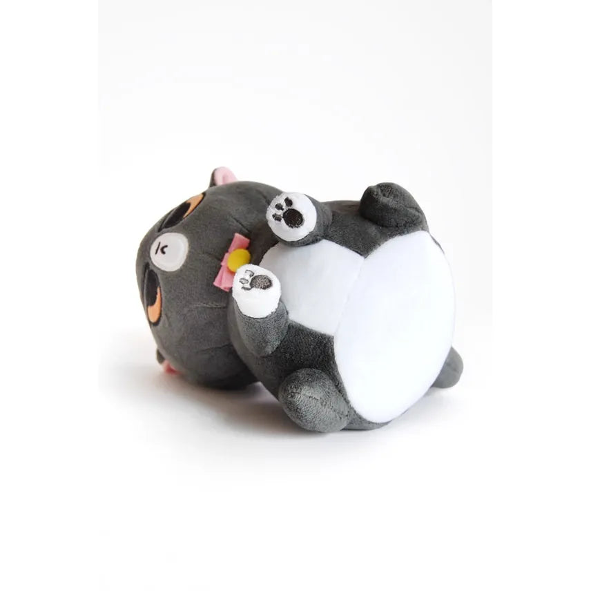 ANGRY CAT PLUSH: GRAY AND WHITE TUX
